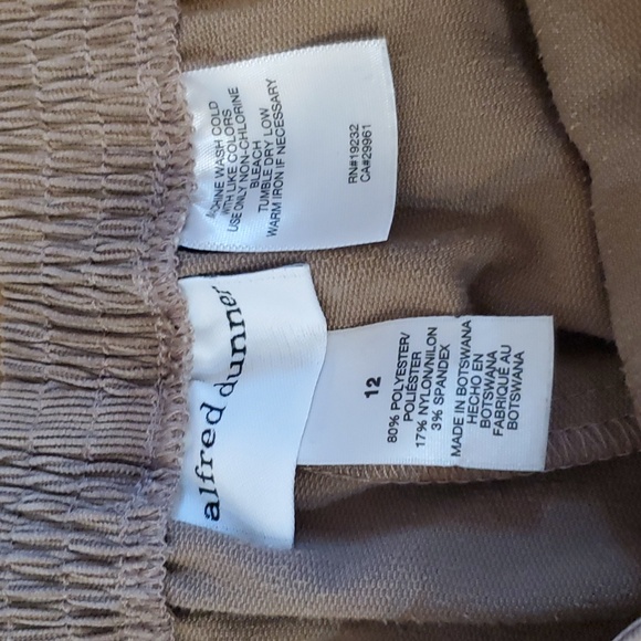 Alfred Dunner Womens Pull On Pants Corduroy Size 12 Tan - Picture 6 of 11